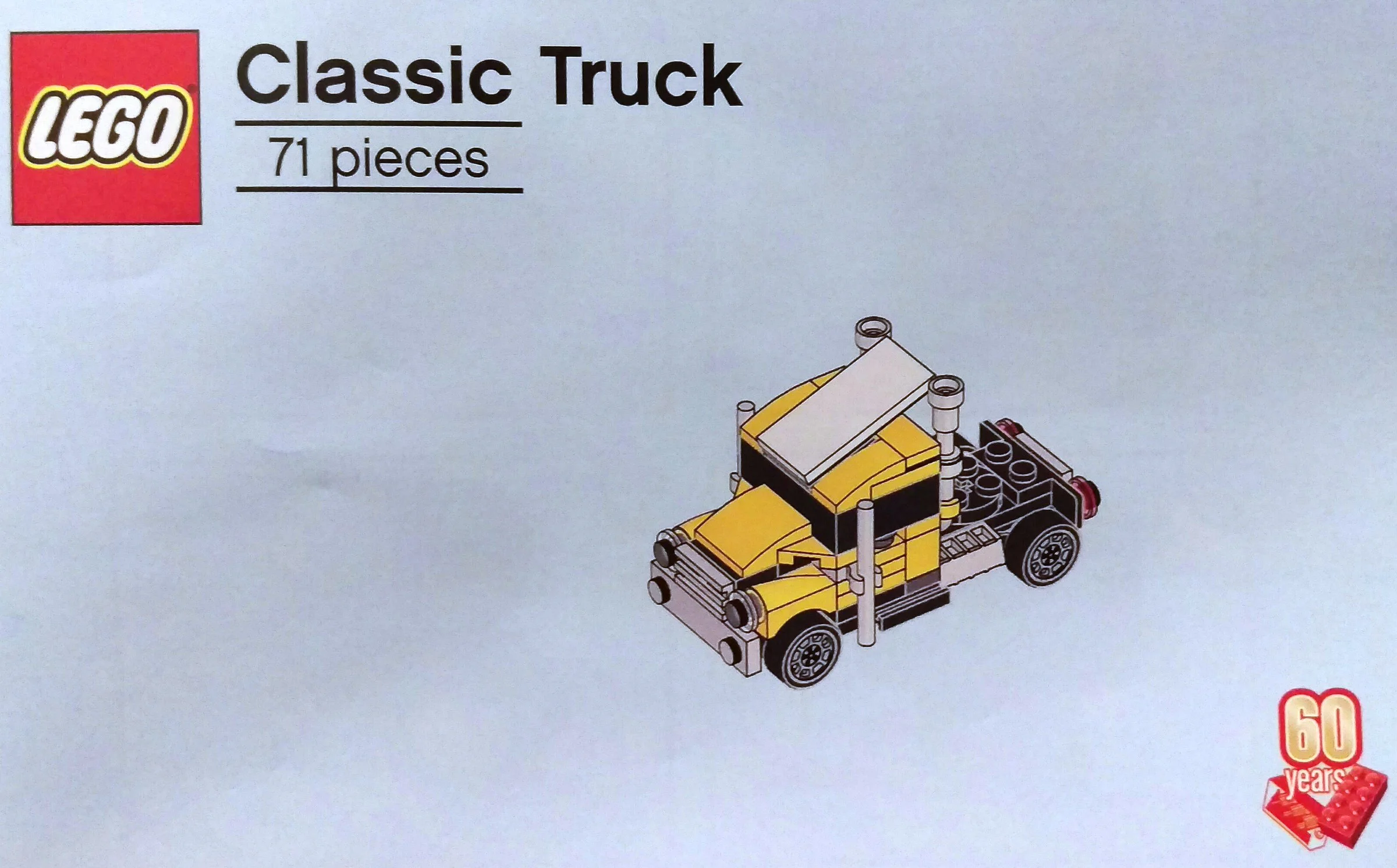 Lego's 60th anniversary limit: classic truck 乐高 LEGO 6258624 image 1
