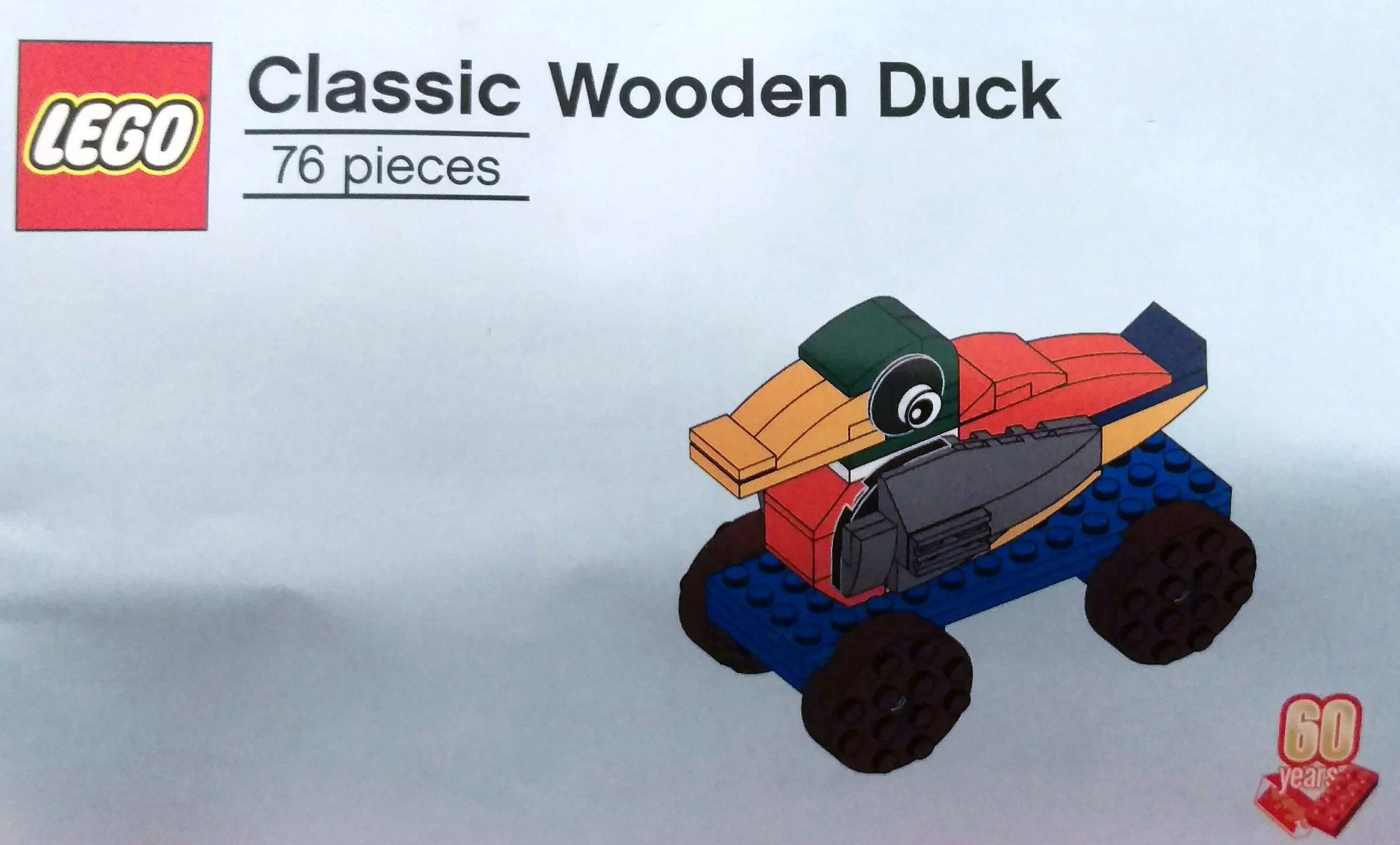 Lego's 60th anniversary limit: classic wooden duck 乐高 LEGO 6258620 image 1