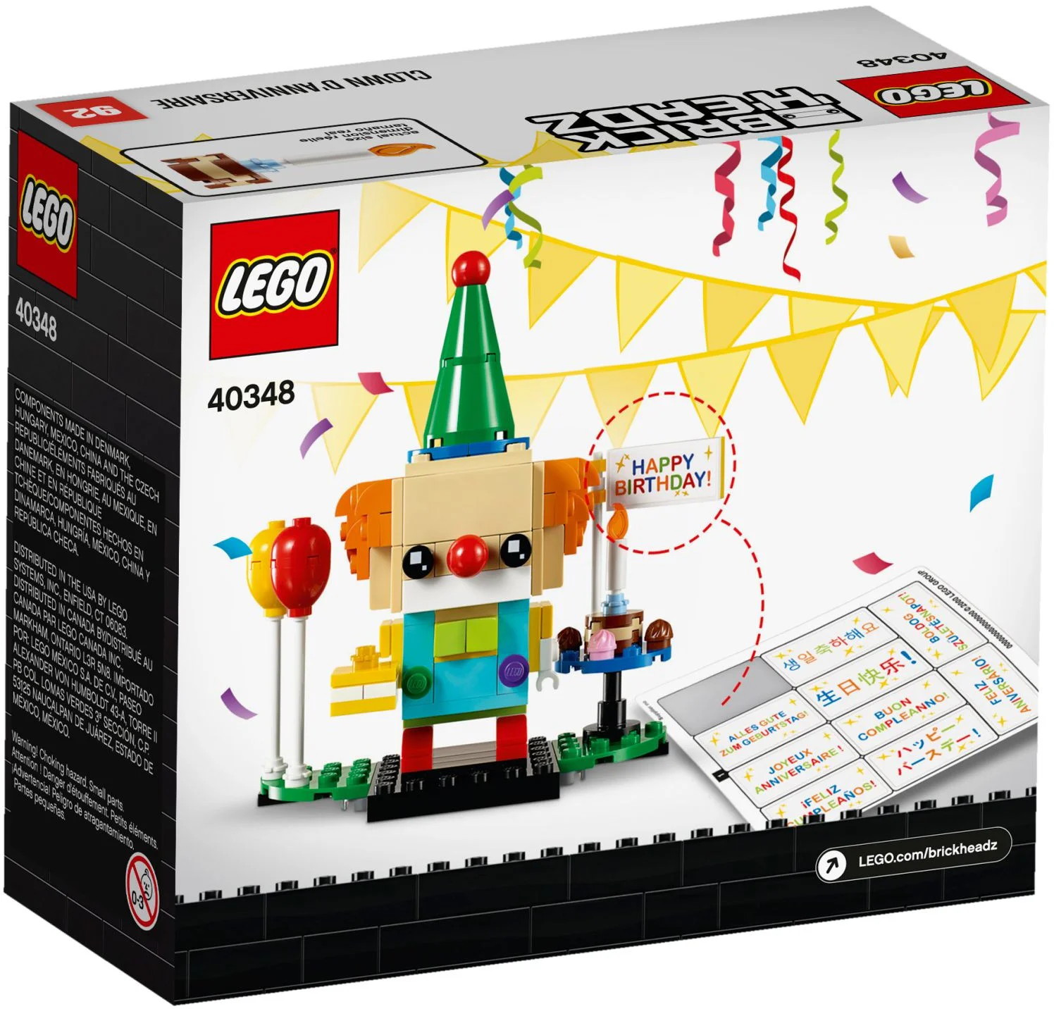 Square Head: Birthday Joker 乐高 LEGO 40348 image 3