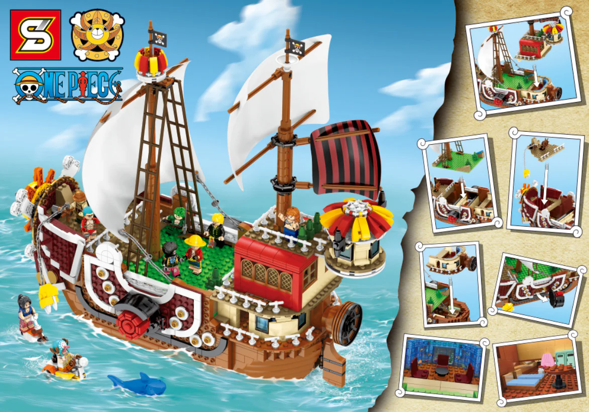 One Piece: Thousand Sunny Pirate Ship SY6298 image 1