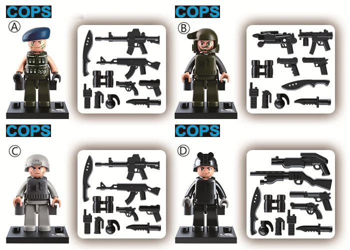 Security Guard Uniforms 12 Styles 小鲁班 Sluban M38-B0585 image 5