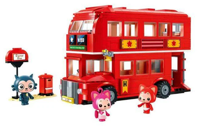 Beaver: Two-storey bus around the city 启蒙 QMAN/ENLIGHTEN/Keeppley 3904
