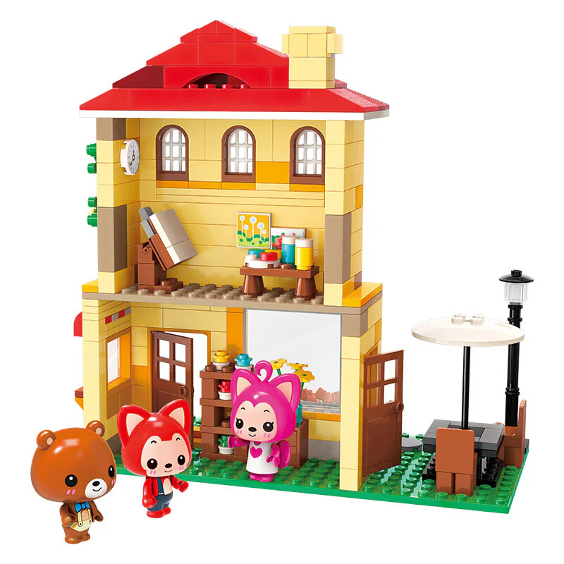 A Beaver: A flower shop 启蒙 QMAN/ENLIGHTEN/Keeppley 3902 image 2