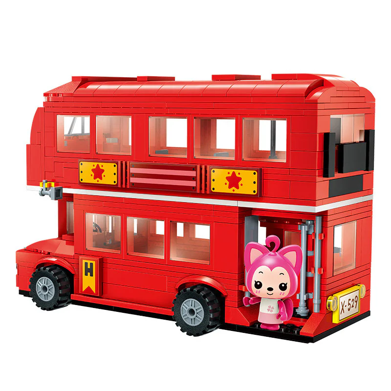 Beaver: Two-storey bus around the city 启蒙 QMAN/ENLIGHTEN/Keeppley 3904 image 2