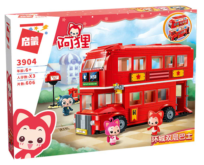 Beaver: Two-storey bus around the city 启蒙 QMAN/ENLIGHTEN/Keeppley 3904 image 4