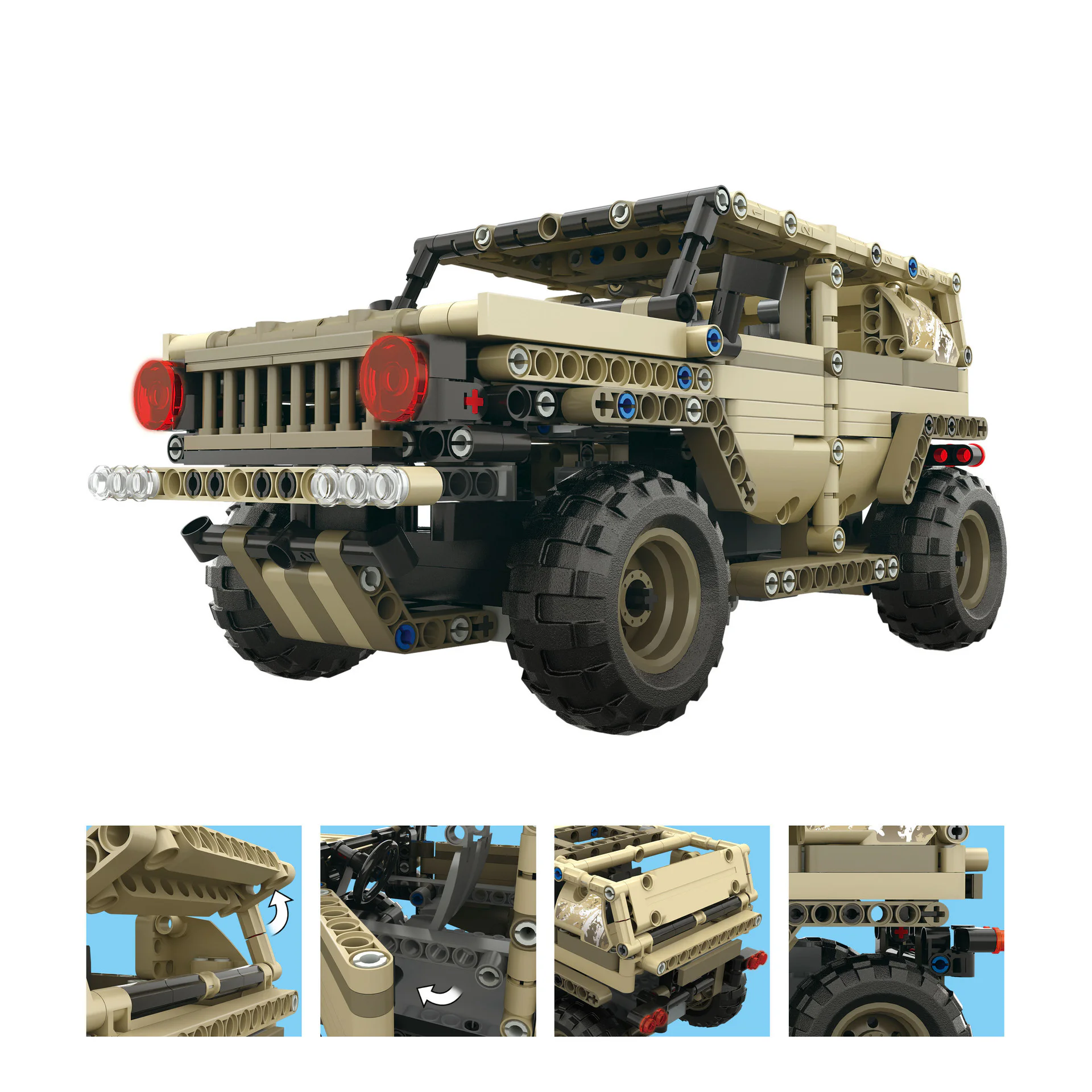 Armoured Union: Military Hummer 宇星模王 MOULDKING 13009 image 1