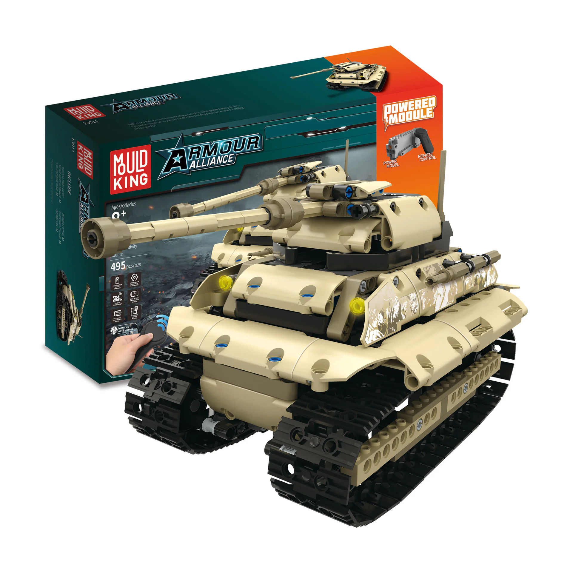 Armoured alliances: heavy tracked tanks 宇星模王 MOULDKING 13011 image 1