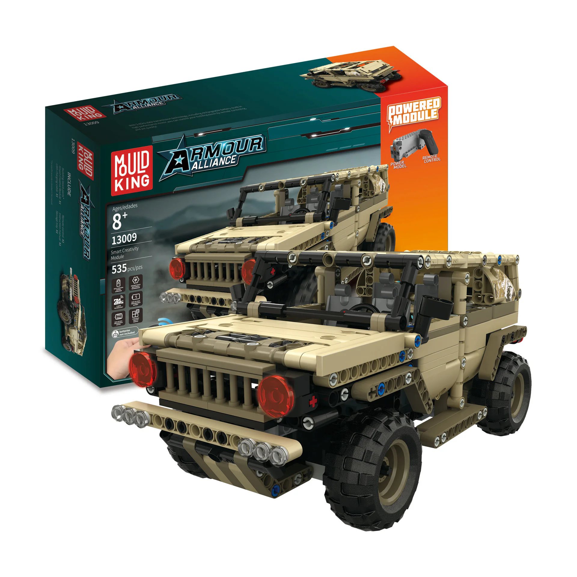 Armoured Union: Military Hummer 宇星模王 MOULDKING 13009 image 2