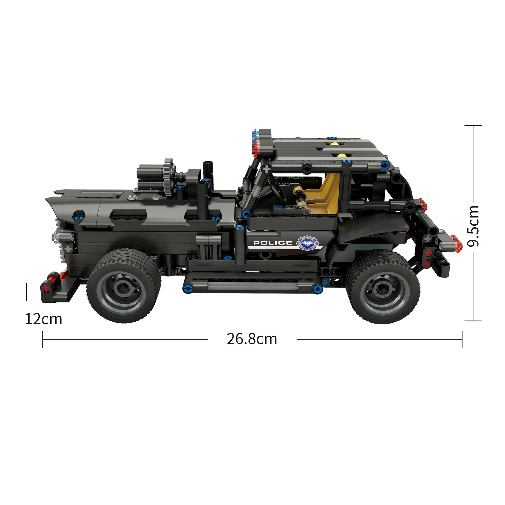Elite Police Unit City Honor: Special Task Force Command Car 宇星模王 MOULDKING 13007 image 4