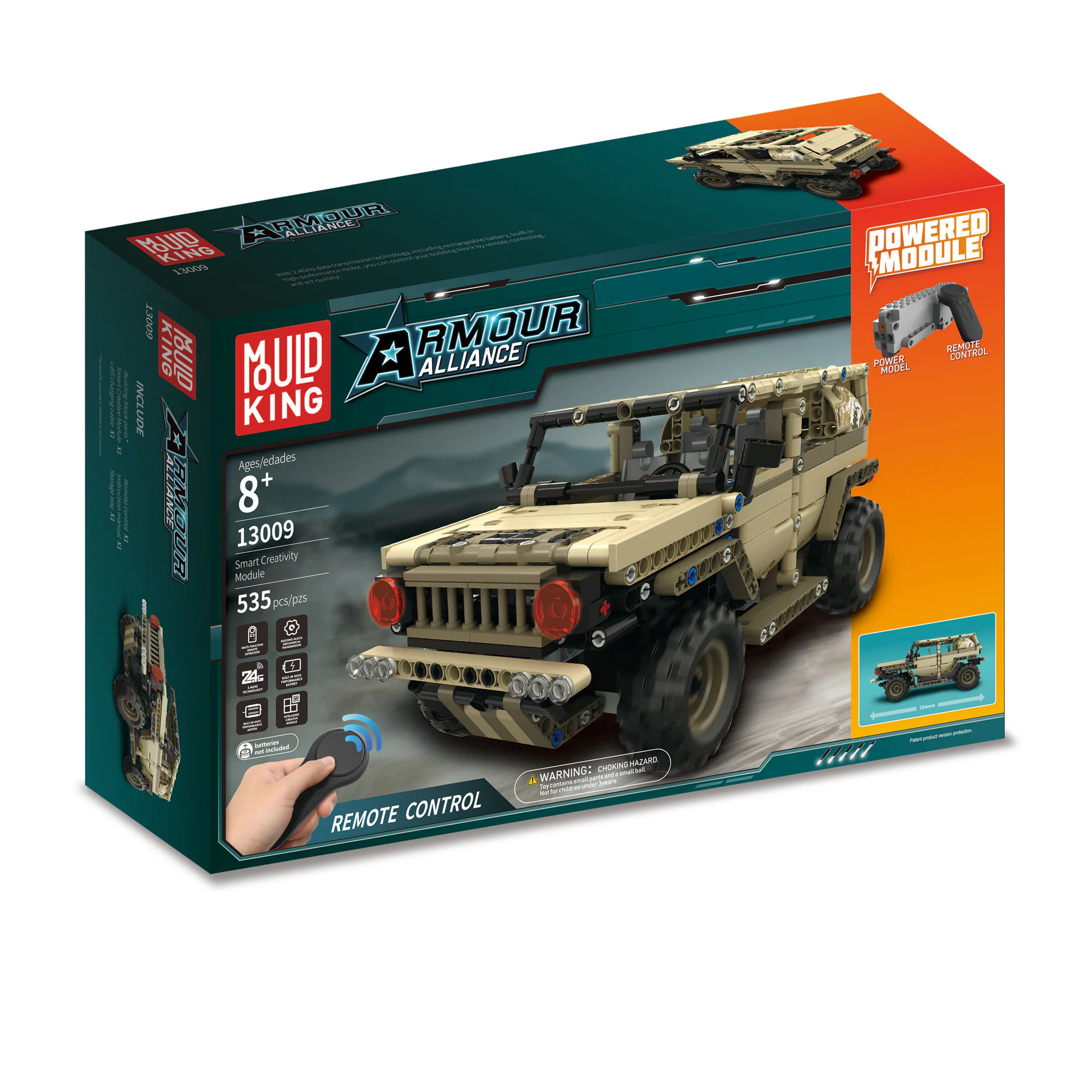 Armoured Union: Military Hummer 宇星模王 MOULDKING 13009 image 3