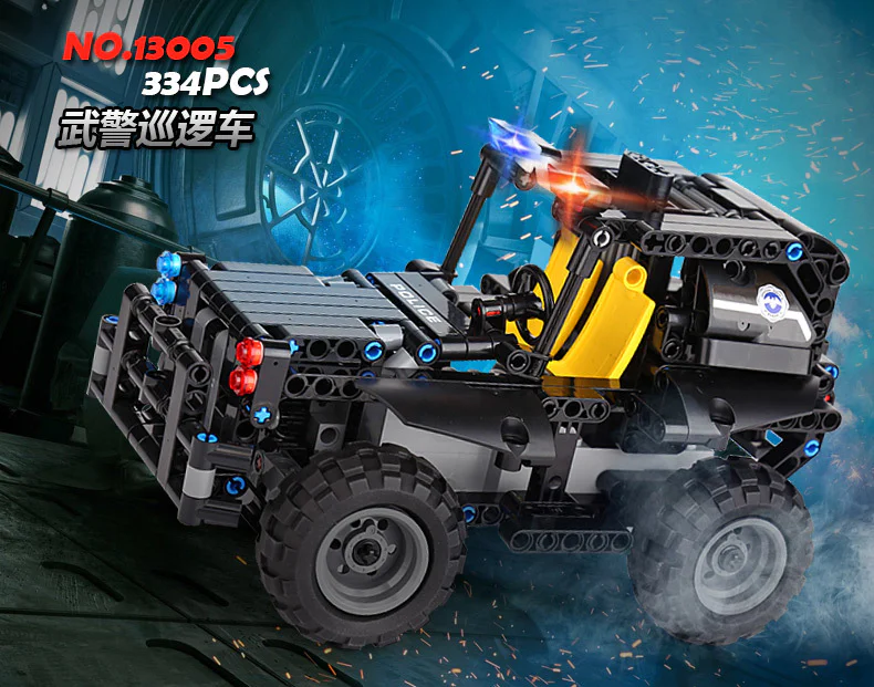 SWAT City Honor: SWAT patrol car 宇星模王 MOULDKING 13005 image 5