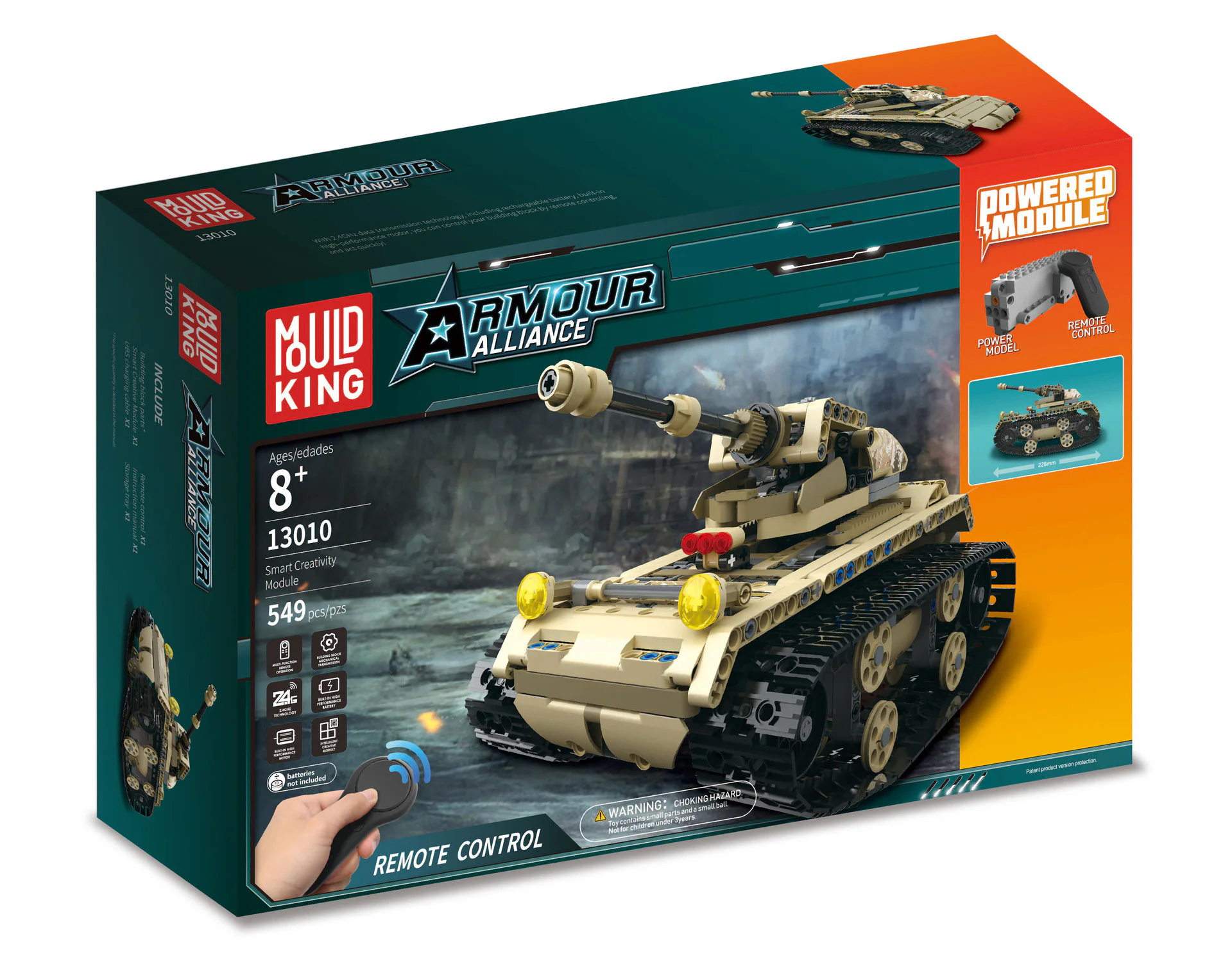 Armoured alliances: light tracked tanks 宇星模王 MOULDKING 13010 image 3