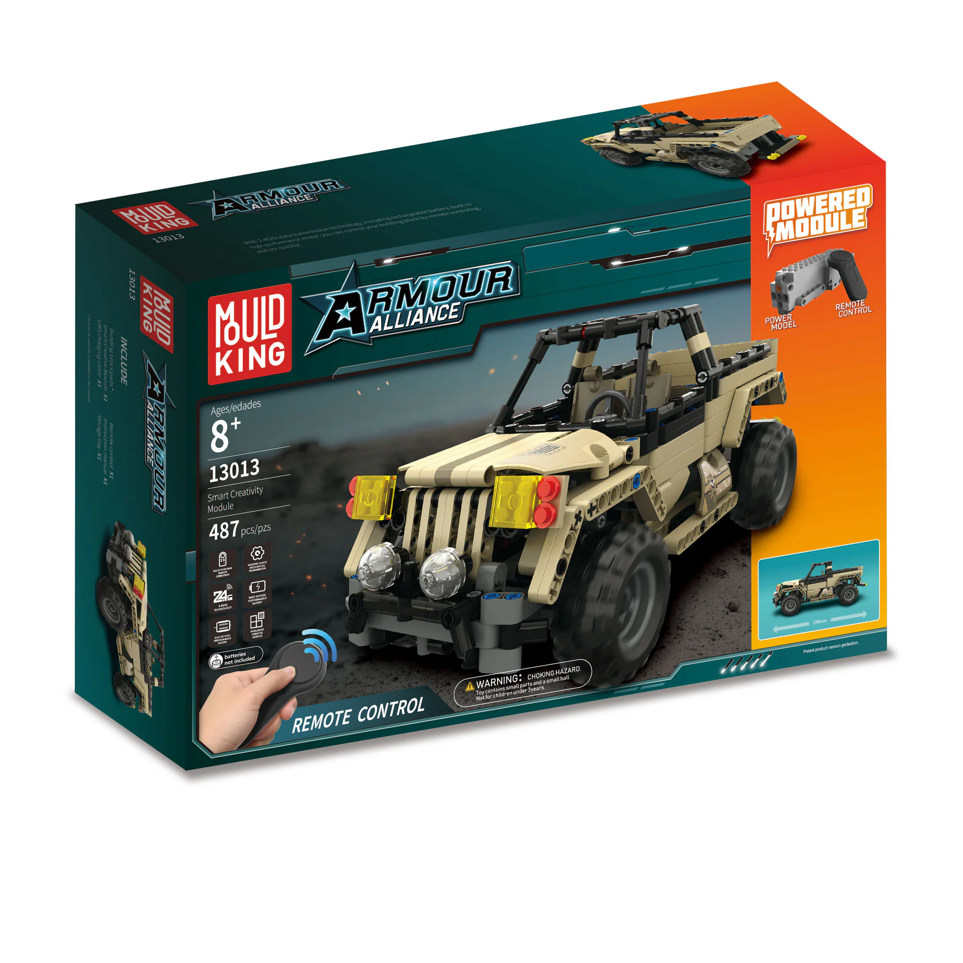Armoured Alliance: military engineering pickup truck 宇星模王 MOULDKING 13013 image 3