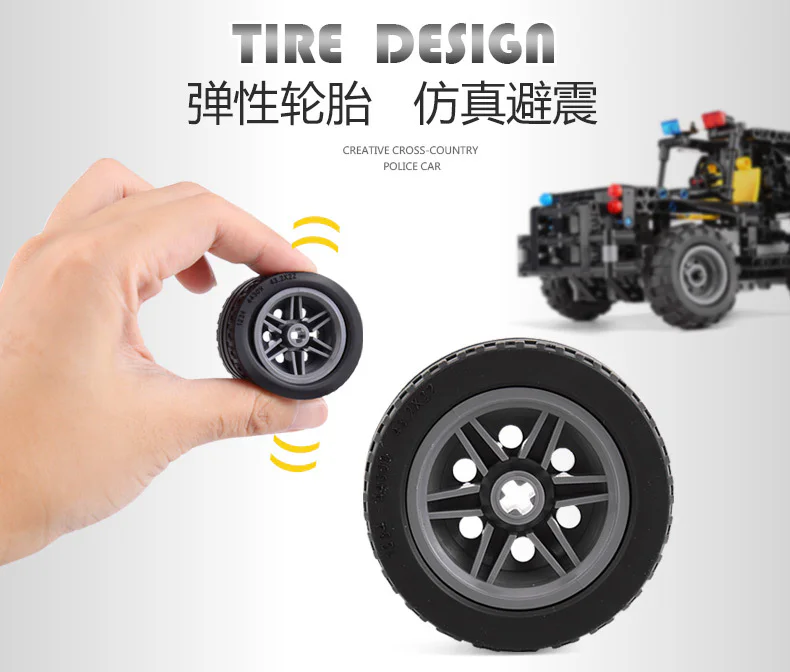SWAT City Honor: SWAT patrol car 宇星模王 MOULDKING 13005 image 8