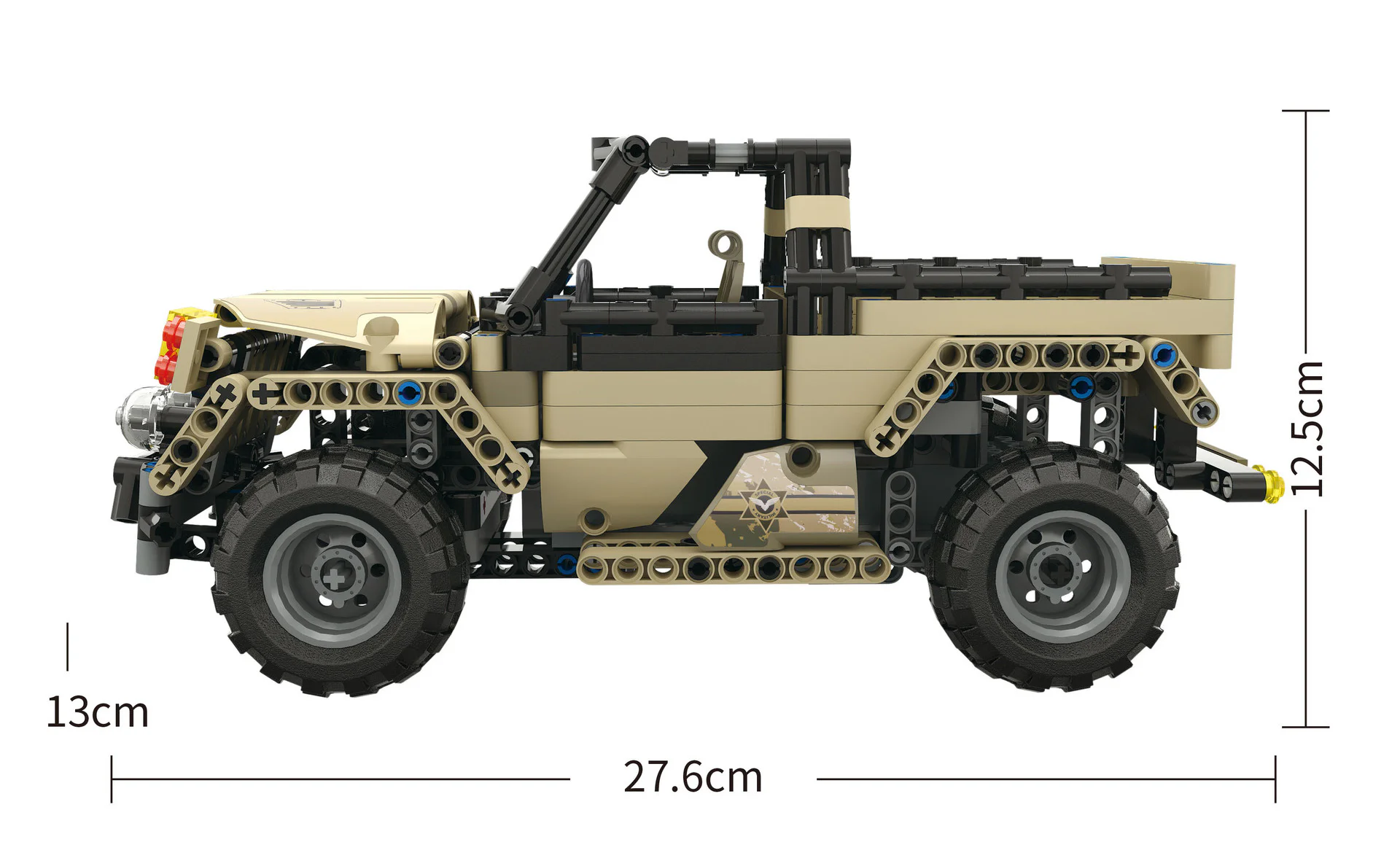 Armoured Alliance: military engineering pickup truck 宇星模王 MOULDKING 13013 image 4