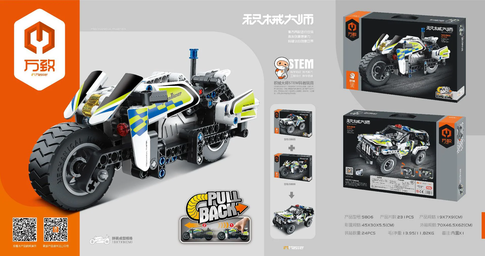 Master Mechanic: Police motorcycle 万致 IM.Master 5806 image 1