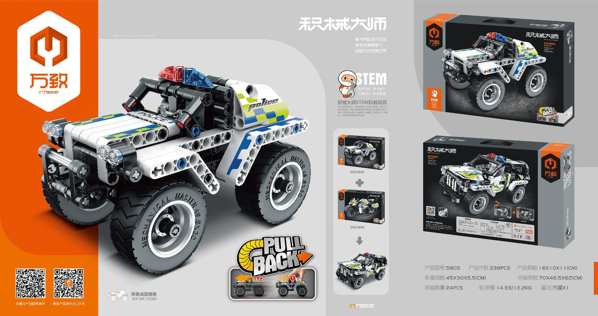 Master Mechanic: Police jeep 万致 IM.Master 5805 image 4