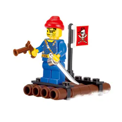 Pirate: Pirate's small wooden boat.