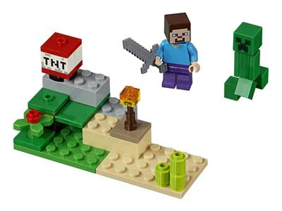 My world: Steve and Hardy afraid of a suit 乐高 LEGO 30393