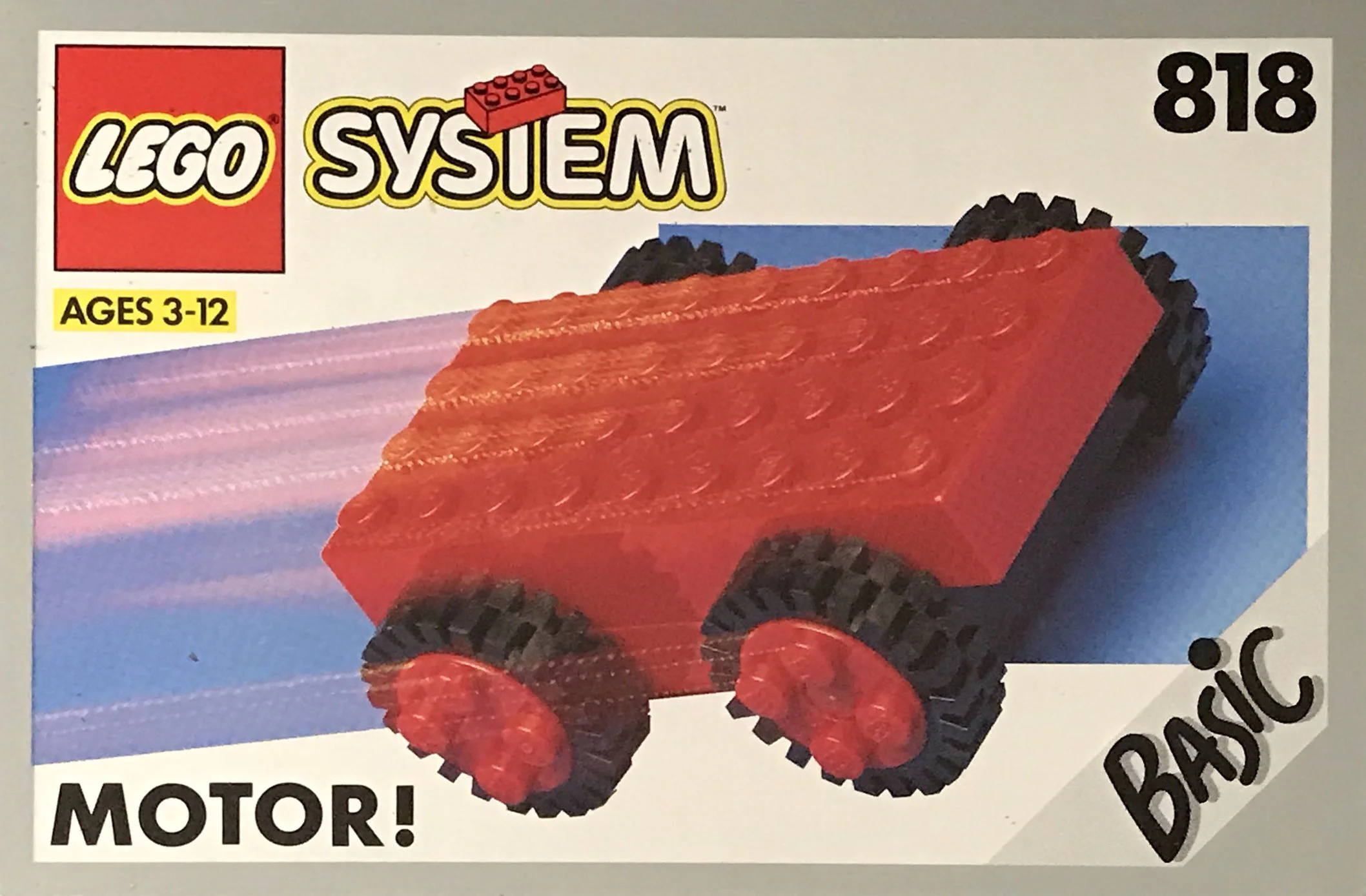 Red Reveal motor 乐高 LEGO 818 image 1