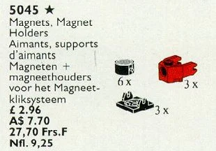 Magnets, Magnet Holders 乐高 LEGO 5045