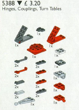 Gear chain, flywheel and coupling device. 乐高 LEGO 5388 image 9