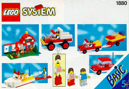 5-year-old basic granule drum 乐高 LEGO 1880