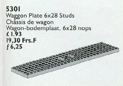 Wagon / Carrie Plate 6 x 28, Grey