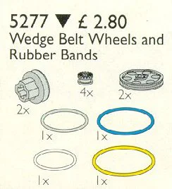 Wedge Belt, Pulleys and V-Belts 乐高 LEGO 5277