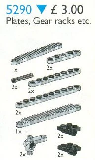 Steering Elements, Plates and Gear Rocks 乐高 LEGO 5290 image 6