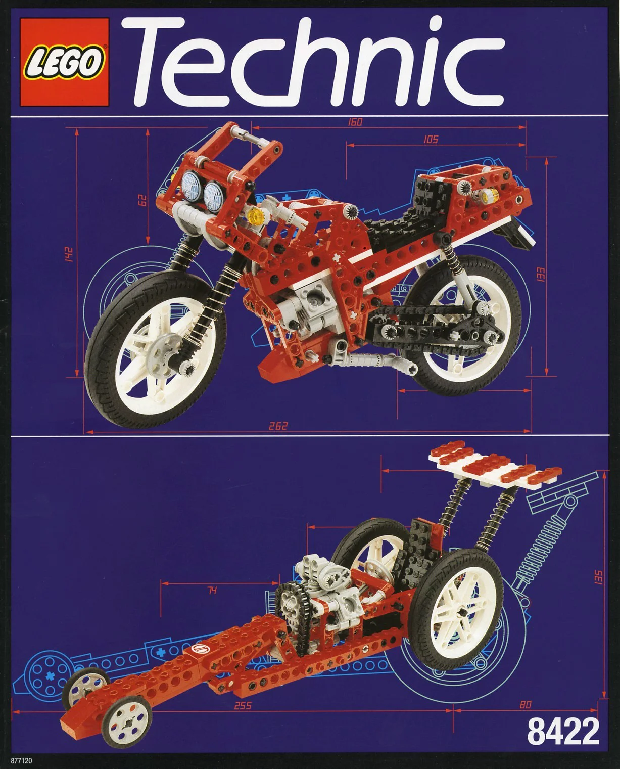 STRAIGHT SPEED-UP, DOUBLE V. SUPER BIKE 乐高 LEGO 8422 image 1