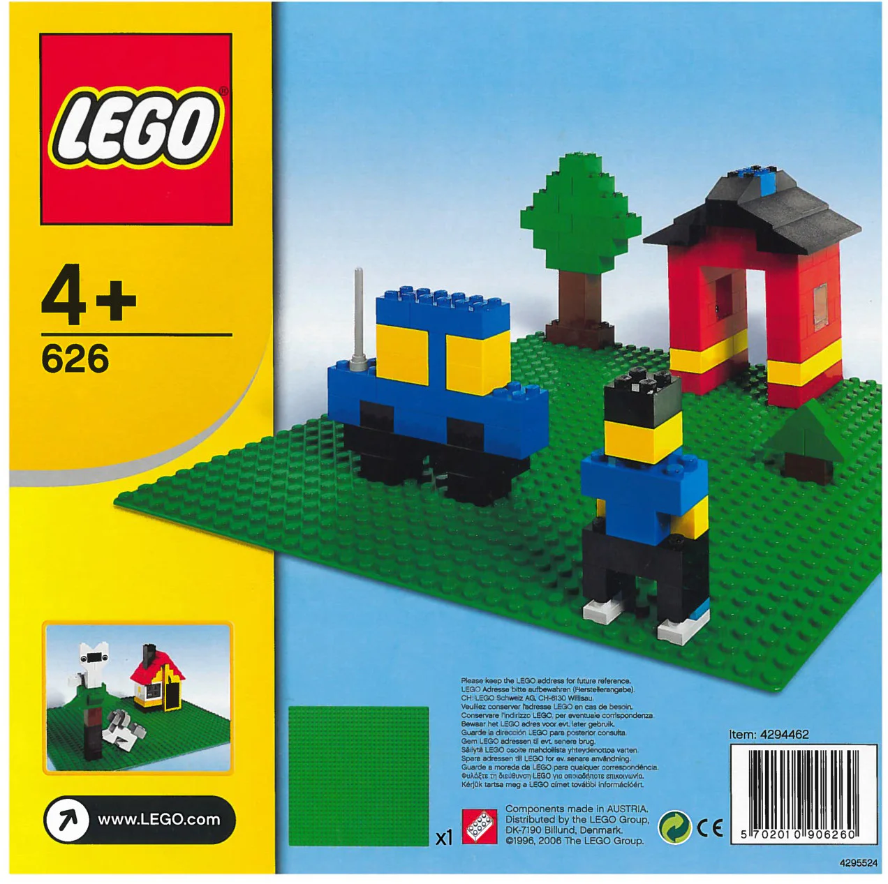 Deep green background. 乐高 LEGO 745
