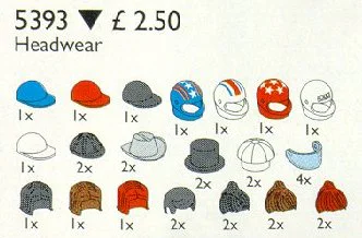 Headgear (hat and hair) 乐高 LEGO 5318