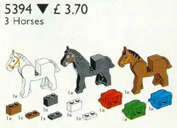 Horses and saddles
