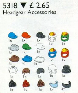 Headgear (hat and hair) 乐高 LEGO 5318 image 2