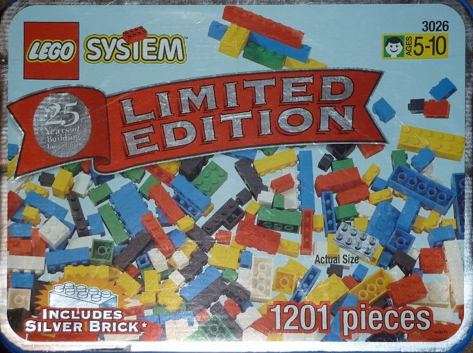 A limited set of silver barrels 乐高 LEGO 3026