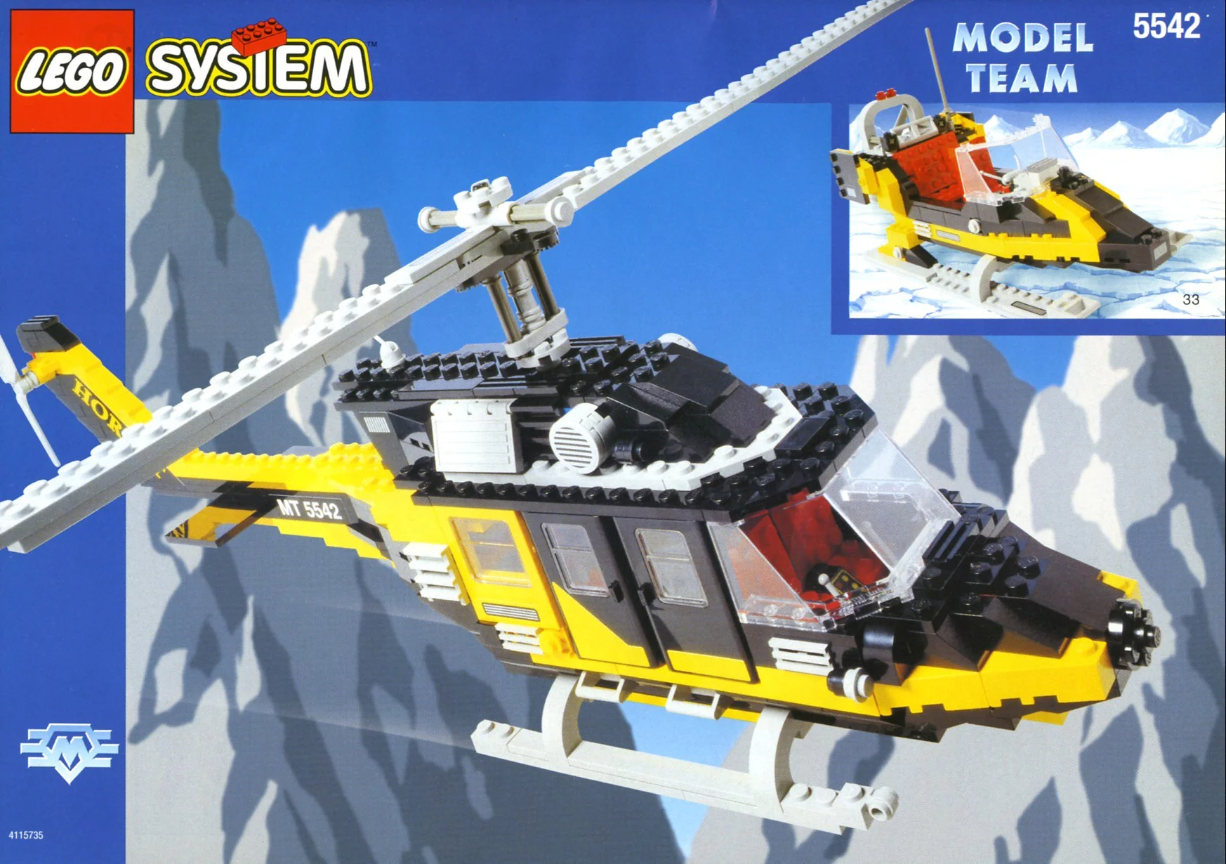 Model team: Black Thunder Helicopter 乐高 LEGO 5542 image 1