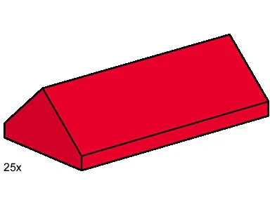 "Black steep-sloped 2x4 ridge roof tiles" 乐高 LEGO 10007 image 1