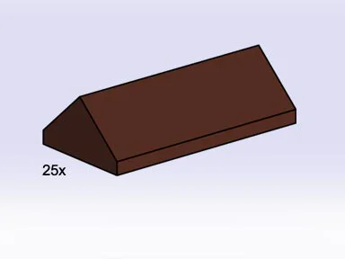 "Black steep-sloped 2x4 ridge roof tiles" 乐高 LEGO 10007 image 6