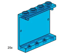 Transparent Blue Wall Element (1x3x4)