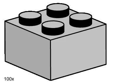 "Two by Two Bricks" 乐高 LEGO 3454 image 2