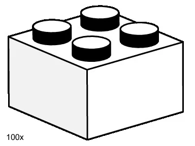 "Two by Two Bricks" 乐高 LEGO 3454 image 4
