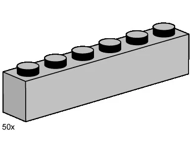 One-by-six Bricks 乐高 LEGO 3475 image 4