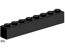 One by Eight Bricks