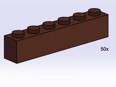 One-by-six Bricks 乐高 LEGO 3475 image 33