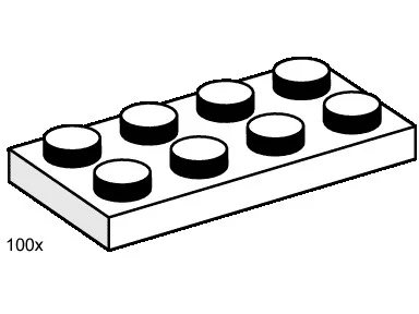 Two-by-Four Planks 乐高 LEGO 3485 image 2
