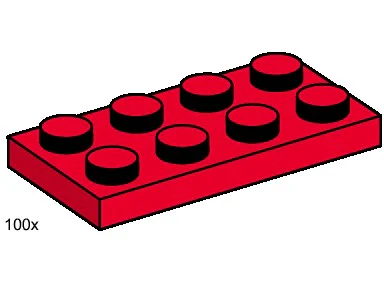 Two-by-Four Planks 乐高 LEGO 3485 image 6