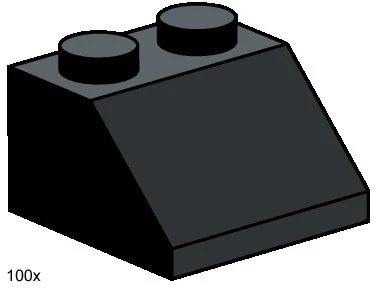 "Double-layered roof tiles with a steep slope" 乐高 LEGO 3495