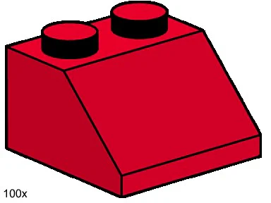 "Double-layered roof tiles with a steep slope" 乐高 LEGO 3495 image 3