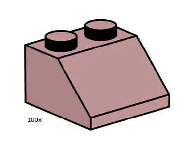 "Double-layered roof tiles with a steep slope" 乐高 LEGO 3495 image 5